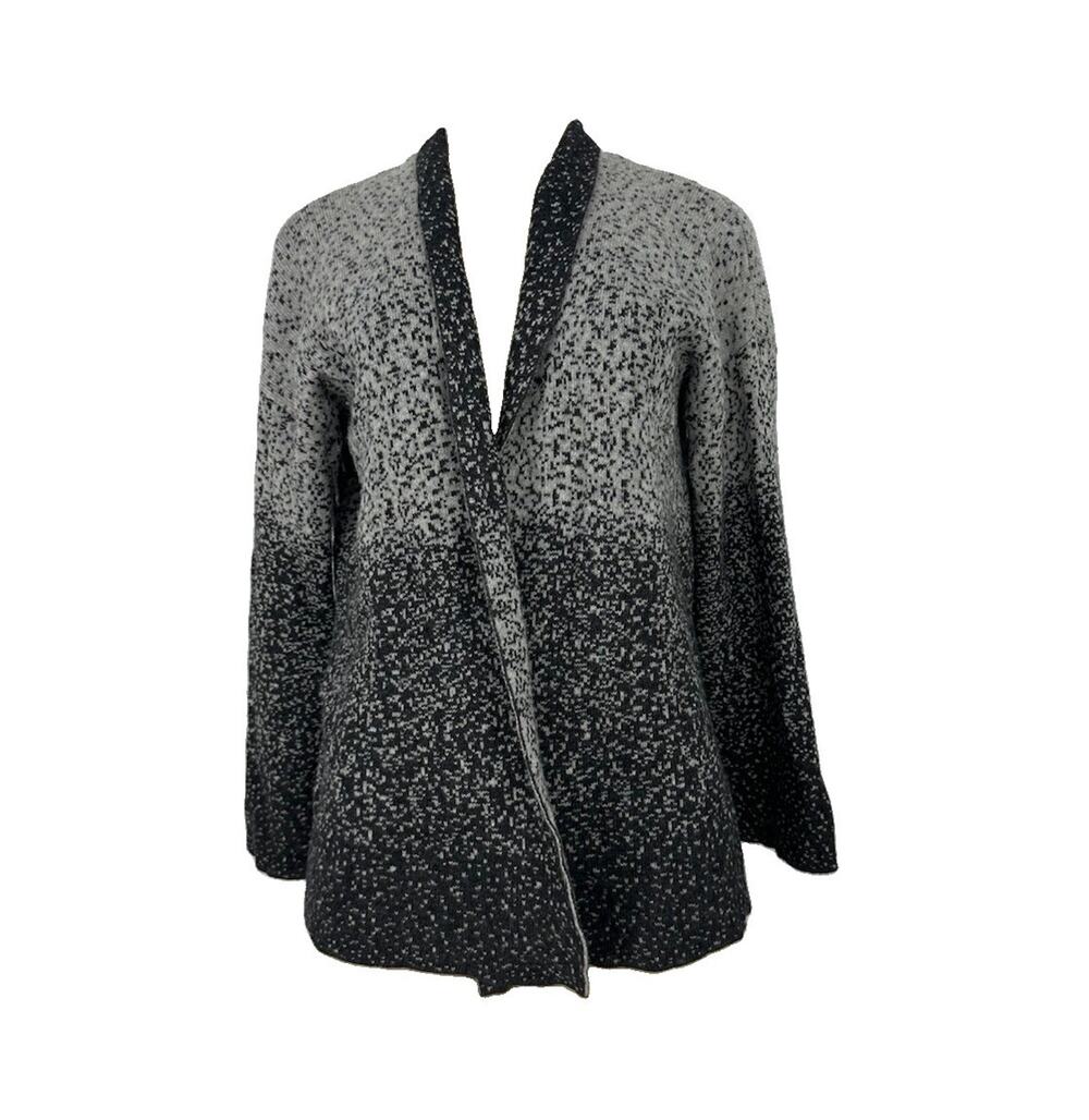 Benedetta B. Small Women Merino Wool Cashmere Blend Open Front Cardigan 38-29
